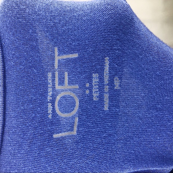 LOFT Purple Drape Lace Sleeveless Soft Blouse M - Picture 8 of 8